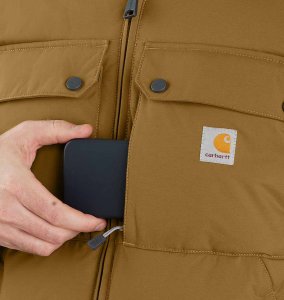 Kurtka męska Carhartt Kurtka Zimowa Montana Loose Fit Oak Brown 5