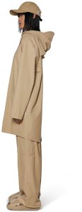 Rains kurtka przeciwdeszczowa unisex LONG JACKET 12020 24 SAND S 7
