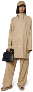 Rains kurtka przeciwdeszczowa unisex LONG JACKET 12020 24 SAND S 9