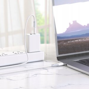 Kabel USB Hoco USB-C - USB-C 1 m Biały 3