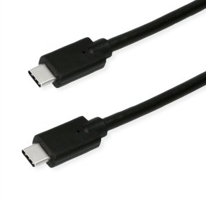 Kabel ROLINE GREEN USB 3.2 Gen 2x2, Emark, C-C, M/M, 20Gbit/s, 100W, zwart, 1 m 1