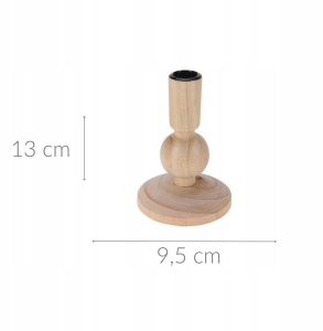 Home Styling Collection Drewniany świecznik 2