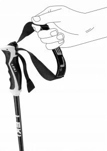 LEKI KIJE NEOLITE black/red 135 5