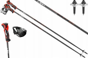 LEKI KIJE 3D AIRFOIL black/red 115 5