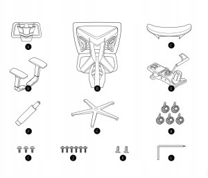 Fotel gamingowy Anda Seat X-Air Mega Size XL Mesh Gray 8