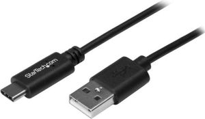 Kabel USB StarTech USB-A - USB-C 0.5 m Czarny (USB2AC50CM) 1