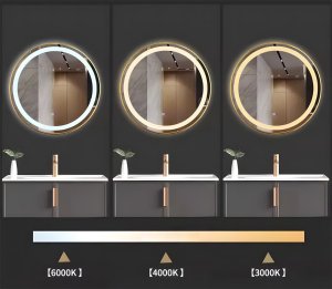 LUSTRO ŚCIENNE LED 90cm MMJ Złote 5