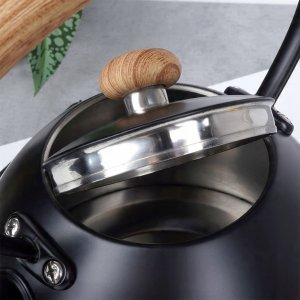 Czajnik z gwizdkiem stalowy czarny 2,5 l 5