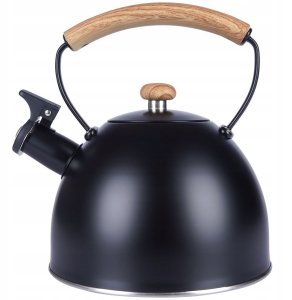 Czajnik z gwizdkiem stalowy czarny 2,5 l 9