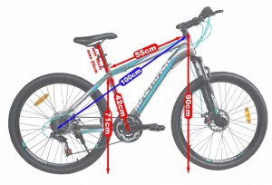 Rower Górski MTB MalTrack TEAM GREY BLUE 26" 5