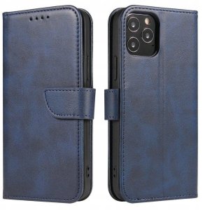 Magnet Case elegancki futerał etui pokrowiec z klapką i funkcją podstawki Samsung Galaxy A73 niebieski 1