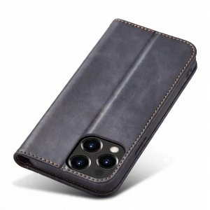 Magnet Fancy Case etui iPhone 14 Pro Max pokrowiec z klapką portfel podstawka czarne 4