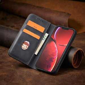 Magnet Fancy Case etui iPhone 14 Pro Max pokrowiec z klapką portfel podstawka czarne 9