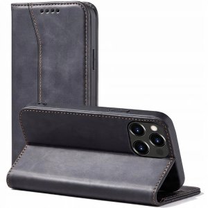 Magnet Fancy Case etui iPhone 14 Plus pokrowiec z klapką portfel podstawka czarne 1
