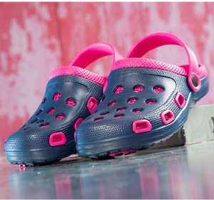 MARINE G3178 G3179 G3306 G3307 G3409 - wsuwane kroksy z paskiem - niebieski G3178 43 7