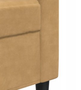 VidaXL Sofa 3-osobowa, brązowa, 210 cm, tapicerowana aksamitem 7