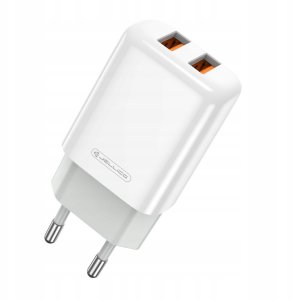 JELLICO ładowarka sieciowa EU02 2.4A 12W 2xUSB Biały 4