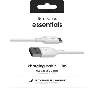 Kabel USB Mophie USB-A - USB-C 1 m Biały (MPH71) 2