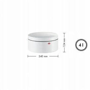 Pojemnik na pieczywo okrągły czarny mat Classic Line 4