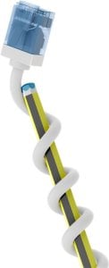 Ultra-elastyczny CAT 6A kabel krosowy, slim, U/UTP, biały - Długość kabla 5 m 1