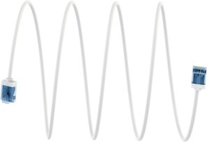 Ultra-elastyczny CAT 6A kabel krosowy, slim, U/UTP, biały - Długość kabla 5 m 4