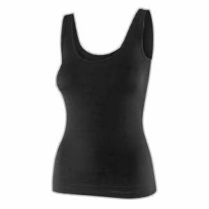 TA1059W Koszulka damska bez rękawów COMFORT MERINO czarny S 1