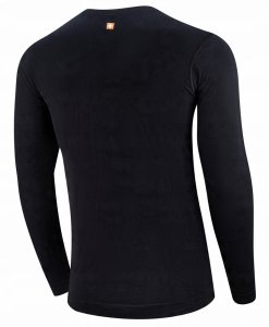 Brubeck LS1414M Koszulka męska z długim rękawem OUTDOOR WOOL PRO czarny S - GÓRY 14 4