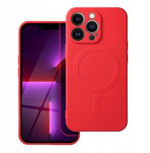 Futerał SILICONE MAG COVER kompatybilny z MagSafe do IPHONE 16 Plus czerwony 1