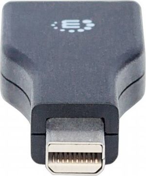 Adapter AV Manhattan DisplayPort Mini - DisplayPort czarny (354141) 3