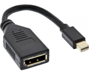 Adapter AV InLine DisplayPort Mini - DisplayPort czarny (17150S) 1