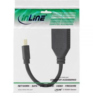 Adapter AV InLine DisplayPort Mini - DisplayPort czarny (17150S) 2