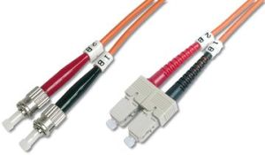 Digitus Patchcord Światłowodowy ST - SC, Multimode, OM2, 50/125, 10m (DK-2512-10) 1