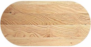 vidaXL Blat do stołu, 120x60x4 cm, lite drewno dębowe, owalny 2