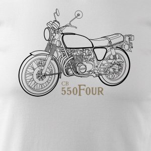 Koszulka z motocyklem na motor Honda 550 Four legend męska biała REGULAR XL 2