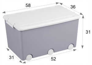 TEGA POJEMNIK WIELOFUNKCYJNY SZARY 5