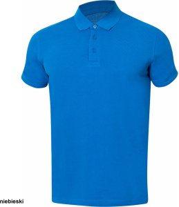 ARDONZIDYN - Męska koszulka polo z wstępnie pranej bawełny odporniejszej na blaknięcie kolorów materiał z silikonowym - niebieski 4XL 4
