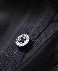 Ardon ARDONZIDYN - Męska koszulka polo z wstępnie pranej bawełny odporniejszej na blaknięcie kolorów materiał z silikonowym wykończeniem - czarny 2XL 11