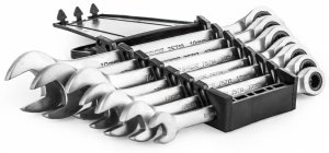 Zestaw kluczy płasko-oczkowych 18el. (8-32mm) na płótnie 6