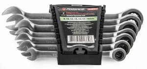 Zestaw kluczy płasko-oczkowych 18el. (8-32mm) na płótnie 9