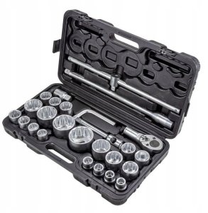 Zestaw narzędzi 26el. 3/4" 1" (12-kątnych) 3
