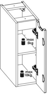 Szafka łazienkowa NOVA WHITE 81-20-1D 20cm biała COMAD 11