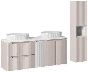 Szafka łazienkowa NOVA WHITE 81-20-1D 20cm biała COMAD 7