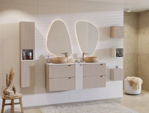 Szafka łazienkowa NOVA WHITE 81-20-1D 20cm biała COMAD 9