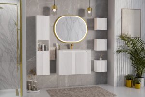 Szafka pod umywalkę NOVA WHITE 82-50-2D 50cm biała COMAD 9