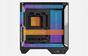 Obudowa Darkflash DY470 czarna + 4 wentylatory 8