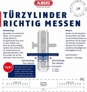 DOOR CYLINDER D6XBK 40/40 BLACK 2