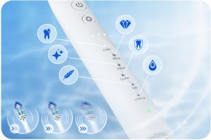 Szczoteczka soniczna do zębów Berdsen Galaxy biała 9