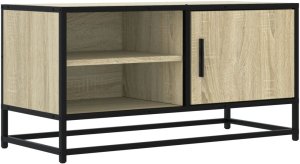 vidaXL Szafka pod telewizor, dąb sonoma, 80x34,5x40 cm 2