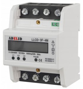 Licznik energii trójfazowy 100A LCD 1