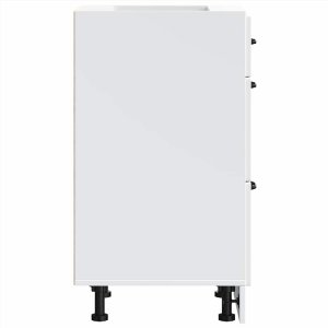 vidaXL Szafka kuchenna dolna Lucca z białego drewna klejonego 5